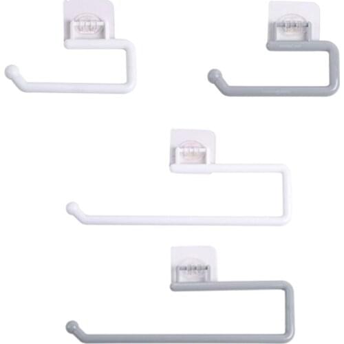 Kitchen Paper Roll Holder Towel Hanger Rack Bar Cabinet Rag Hanging Holder Bathroom Organizer Shelf Toilet Paper Holders