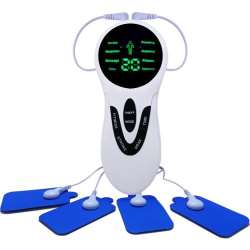 8 Mode Electric Tens Machine EMS Acupuncture Body Massage Digital Therapy Massager Pain Relief Tens Stimulator Electrostimulator