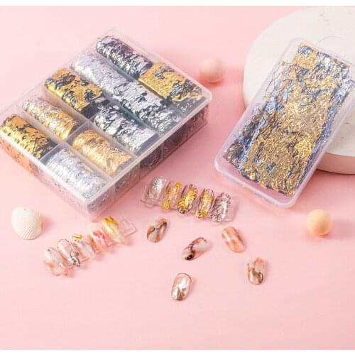 Foil Fragments Nail Art For Decoration DIY Crafts Copper Flakes Multi Purpose Foil Paper Imitation Gold
