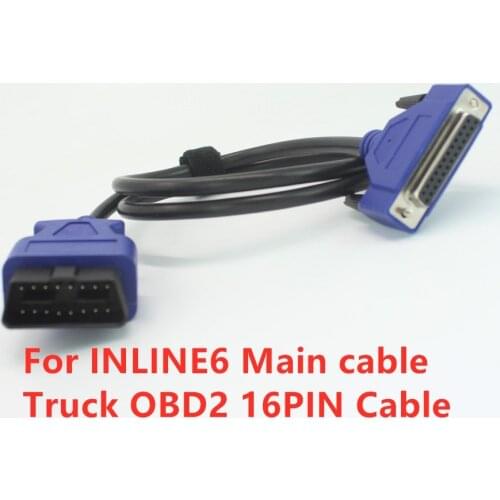 Acheheng Truck cable for INLINE 6 Data Link Adapter Insite 7.6.2 Heavy Duty Diagnostic Tool Scanner Interface Inline6 OBD2 Cable