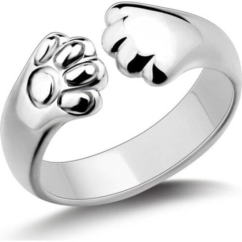 Cute Women Party Jewelry Girls Lovely Party Ring Fashion 925 Sterling Silver Finger Rings Lover Christmas Gift