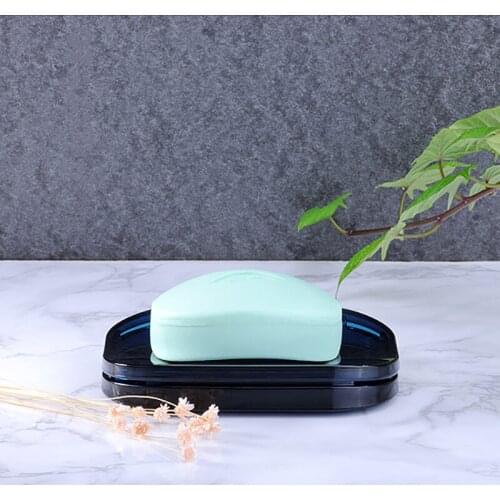 New Double Layer Plastic Drain Bathroom Dish Box Household Shower Travel Hiking Holder Container Soap Box Face Soap Box