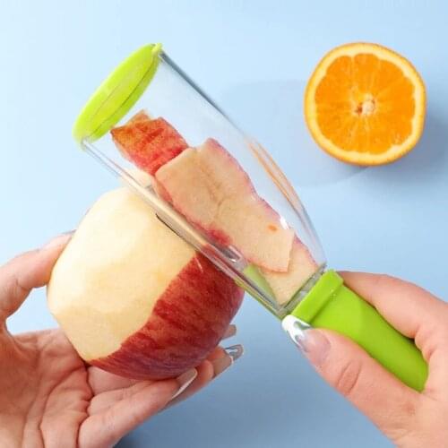 Multifunctional Storage Type Peeling Knife Peeling Knife With Storage Tube Peeler Peeling Apple Supplies Household Peeling Knife
