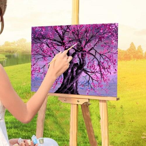 Natural Scenery Spring Wisdom Painting By Numbers Complete Kit Oil Paints 50*70 Painting On Canvas Loft Wall Picture Drawing
