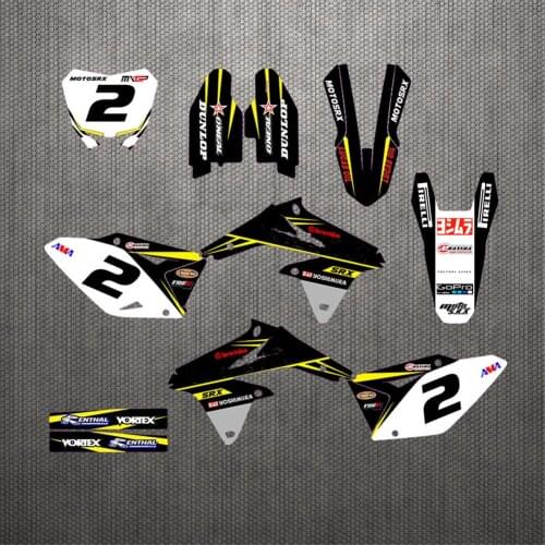 New Motorcycle RMZ 450 Team Graphics Delcas Stickers For SUZUKI RMZ450 RM-Z450 2008 2009 2010 2011 2012 2013 2014 2015 2016 2017