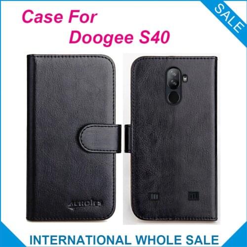 Original! Doogee S40 Case 6 Colors High Quality Flip Leather Wallet Case For Doogee S40 Cover Slots Phone Bag