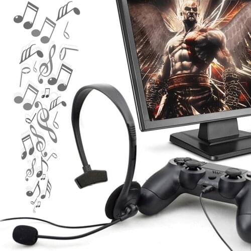 For Sony PlayStation 4 PS4 Wired Headset Headphone Earphone Microphone Gaming Wired Headset With Mic Earphone Наушники