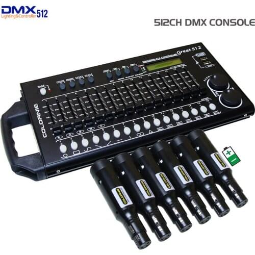 RDM DMX512 Controller 2.4G Wireless DMX Dfi Xlr Transmitter Stage Lighting Effect Console For Shows Disco DJ Party Laser Lights