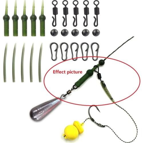 Fishing Accessories Rig Chod Fishing-Accessories Heli Carp Connector Buffer-Sleeve Carp-Rig-Tackle 20pcs Fishing-Accessories Cho