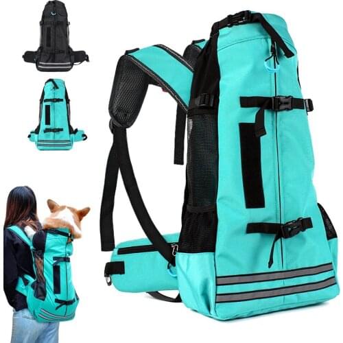 Small To Medium Sized Pet Dog Outdoor Travel Backpack, Adjustable and Comfortable Reflective Dog Bag Dog Carrier