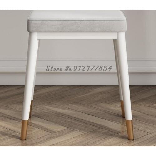 Nordic dressing stool modern minimalist makeup stool net red ins wind square stool light luxury nail stool bedroom makeup chair