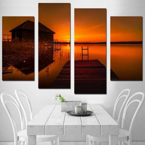 Modern family wall art decorative picture image hd print ocean sunset beach poster FA587