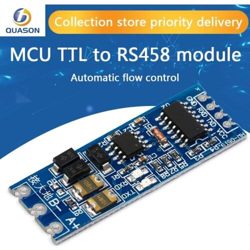 TTL Turn To RS485 Module Hardware Automatic Flow Control Module Serial UART Level Mutual Conversion Power Supply Module 3.3V 5V