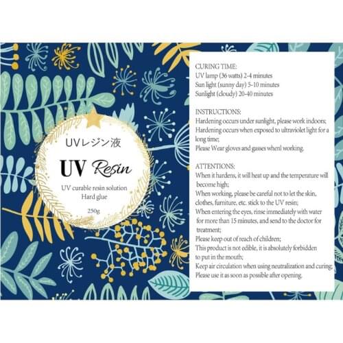 Hard UV Resin Glue Crystal Clear Ultraviolet Curing Epoxy Resin Jewelry Making