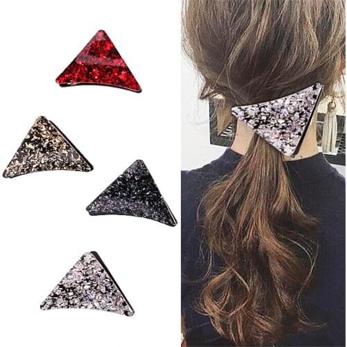 Minimalist Acetate Hairpins Triangle Shape Barrettes Hair Clips Hair Claws Girls Hair Styling Tools Hair Accessories Hairgrip