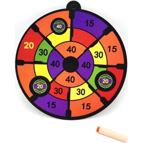 10pcs Childrens EVA Soft Bullet Toy Gun Launcher Special Eardboard Sucker Target Small Scoring Ring Target Circle Target