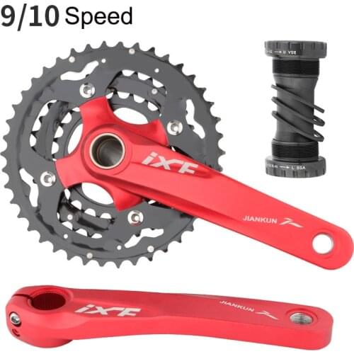 10 Speed 30 Speed Integrated Mountain Bike Crankset BCD 103 Hollow Bicycle Chainring ALuimium Crank Sprocket Chainring