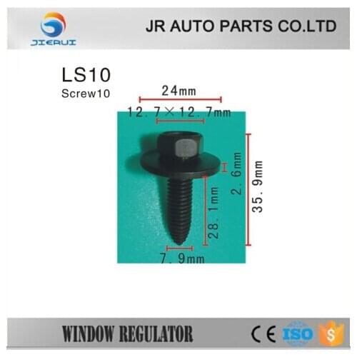 10x General screws, metal clips, water pipes