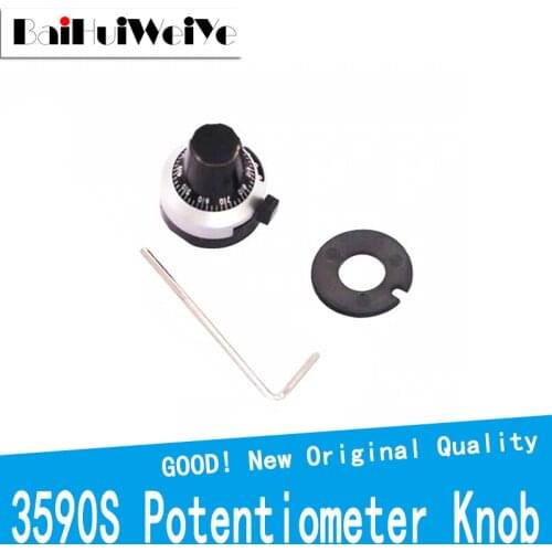 5PCS 3590S 6.35 mm precision scale knob potentiometer knob equipped with multi-turn potentiometer