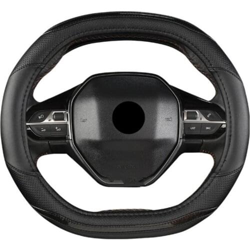 5 Colors High Quality NEW Car Steering Wheel Cover Micro Fiber Leather Breathable for peugeot 4008 peugeot 5008