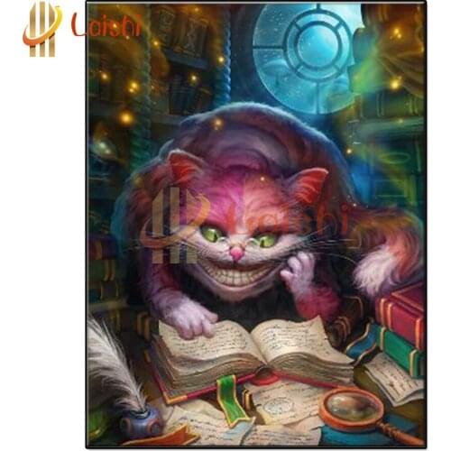 Diamond Painting Fantasy, cat, animal, cartoon Full Square/Round Diamond Pattern Embroidery Cross Stitch 5D Rhinestone Painting