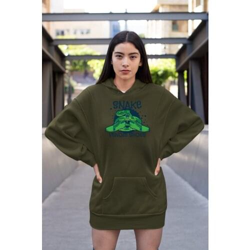 Angemiel Wear Snake Venom Shoes Green Dress Sweatshirt Tunik