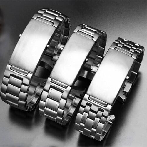 Watchbands Bracelet For Omega PLANET OCEAN 007 SEAMASTER 600 Metal Strap Watch Accessories Men Stainless Steel Watch Band Chain