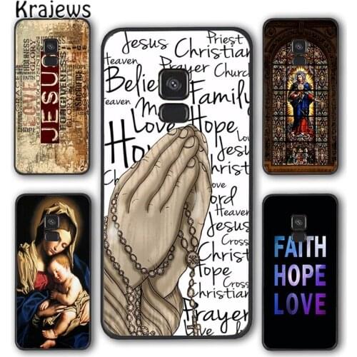 Krajews Bible Jesus Christian quotes Phone Case Cover For Samsung Galaxy S5 S6 S7 edge S8 S9 S10 E lite S20 plus ultra Note