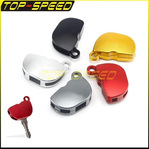 Black/titanium/Red/Silver/blue Motorcycle Blade Key Chain Key Case Cover CNC For All Vespa Scooter/Motorcycle Models' Keys
