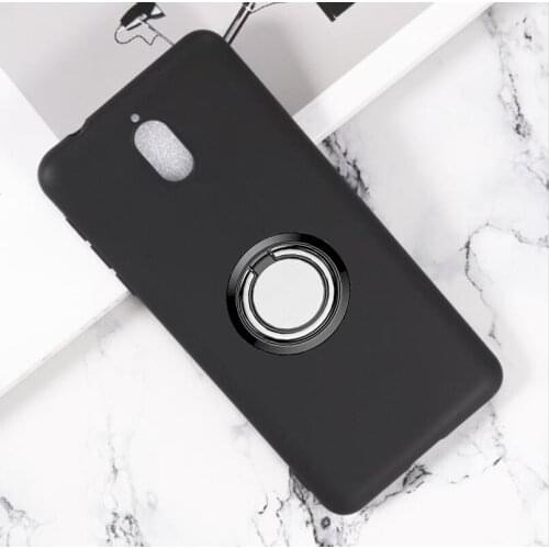 For Nokia 3.1 Back Ring Holder Bracket Phone Case Cover Phone TPU Soft Silicone Cases for Nokia 3.1 5.2"