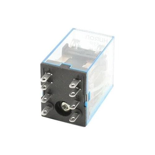 HH52P AC 110V Coil 8-Pins DPDT Red LED Electromagnetic Relay