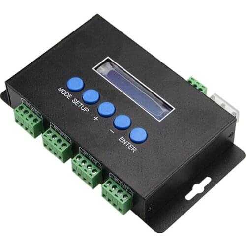 DC5V-24V Artnet Eternet to SPI/DMX pixel led light controller Output Current 4 channels 7Ax4CH/16 channels 3Ax16CH