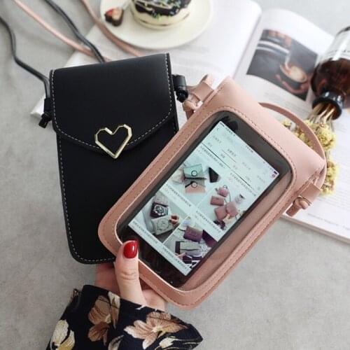 Touch Screen Cell Phone Purse Women Smartphone Bags Wallet Leather Shoulder Strap Handbag Women Bag for Iphone
