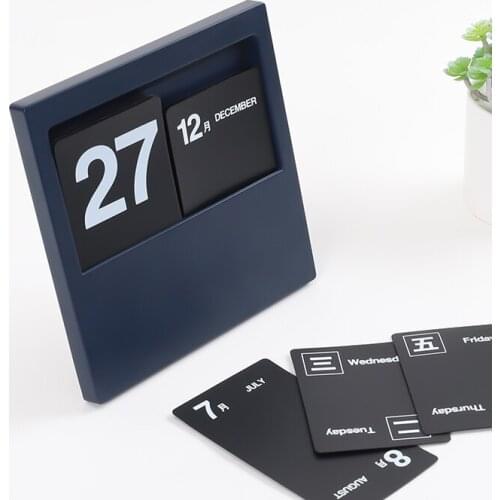 Creative Vintage Perpetual Calendar Classic DIY Recycle Calendar Art Crafts Home Office School Desk Decoration Gifts