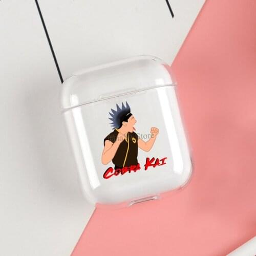 Cobra Kai Hawk Cool Cases For Apple AirPods 1 2 Case Clear Wireless Bluetooth Earphone Case Protective Shell