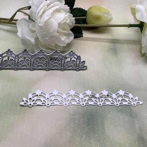 Lace flower border decoration DIY Craft Metal Cutting Die Scrapbook Embossed Paper Card Album Craft Template Stencil Dies