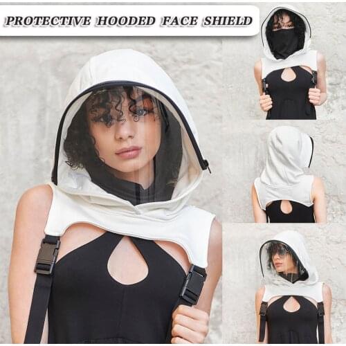 Fashion Full Face Mask Women Men Hooded Shield Mask For Anti-dust Protection Shield Mask Outdoor Safe Masks Decoration Party
