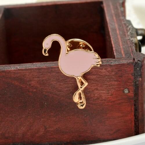 Mziking Flamingo Brooches For Clothes China