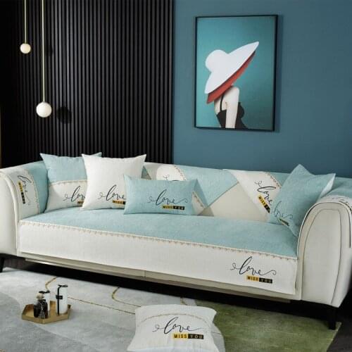 Non-slip Sofa Cover Set Chenille Universal Sofa Covers Living Room Pets Armchair Corner Couch Cover Corner Sofa Chaise Longue