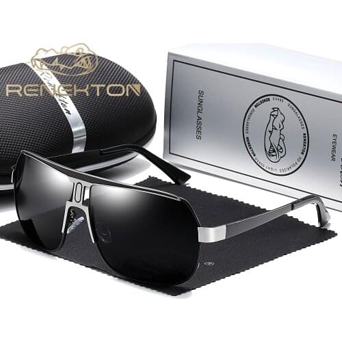 RENEKTON Black High Quality Polarized Sunglasses Men Driving Sun Glasses for Man Shades Eyewear With Box