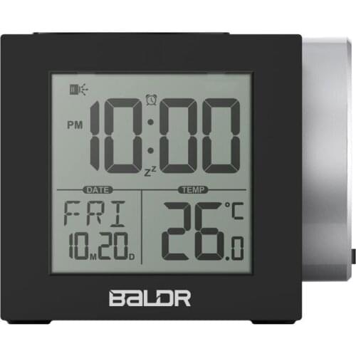 Projection Led Clock Electronic Desktop Alarm Clock Digital Table Clocks Snooze Function 7 Color Display