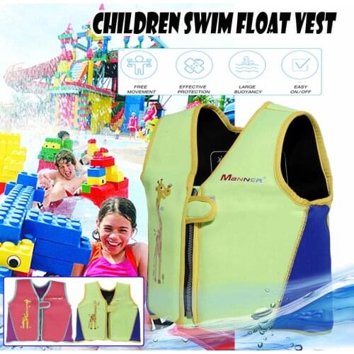 Professional Children Life Vest Jackets Neoprene Swimming Life Vest Kids Baby Learn Swimming Buoyancy Pool Floats Vest Safety