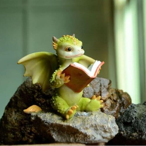 Garden Decoration Flying Dinosaur Shaped DIY Statue Non-slip Free-standing Lawn Yard Decor Art Resin Sculpture Home Decoration