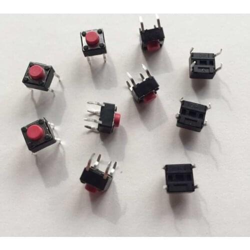 Taiwan Yuan DIP DTS-62R-V Tact Switch 6*6*5 Line 4 Induction Cooker Button Fretting