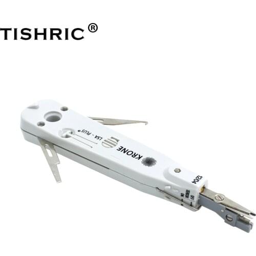 TISHRIC Original Gray Krone Lsa-plus Telecom Phone Wire Cable RJ11 RJ45 Punch Down Network Tool Kit Professional
