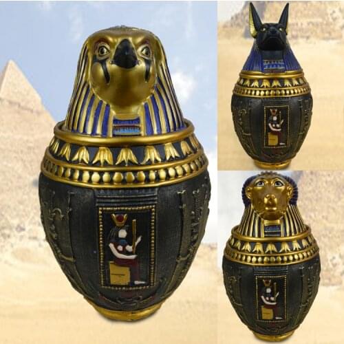 Feng Shui Egypt Decoration Crafts Egypt Ornaments Home Accessories Takagisms Tank Storage Tank Home Decoration Figurines Crafts