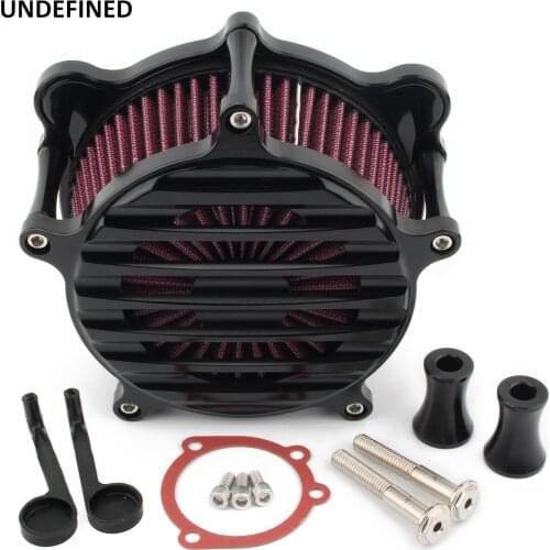 Air Filter Intake Cleaner Kit Turbine For Harley Dyna EVO Twin Cam Wide Glide Softail Fatboy Touring Electra Street Glide