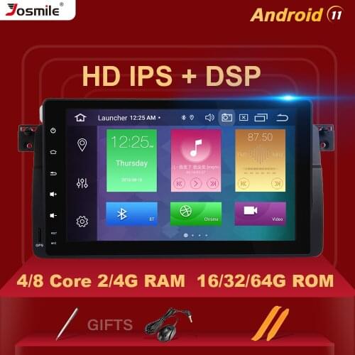 1 Din Android 11 Car Multimedia Player For BMW E46 M3 Rover 75 Coupe 318/320/325/330/335 Radio GPS Navigation Head Unit Audio