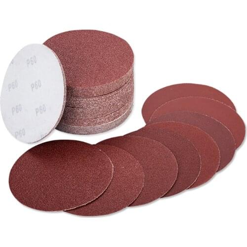 10/20/50pcs 4'' 100mm Sanding Disc Hook and Loop Sand Paper Sander Pads 60-1000 Grit