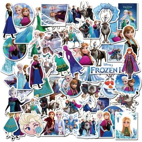 100 cute cartoon Frozen series graffiti stickers suitcase laptop stickers stickers party party decoration Christmas decoration